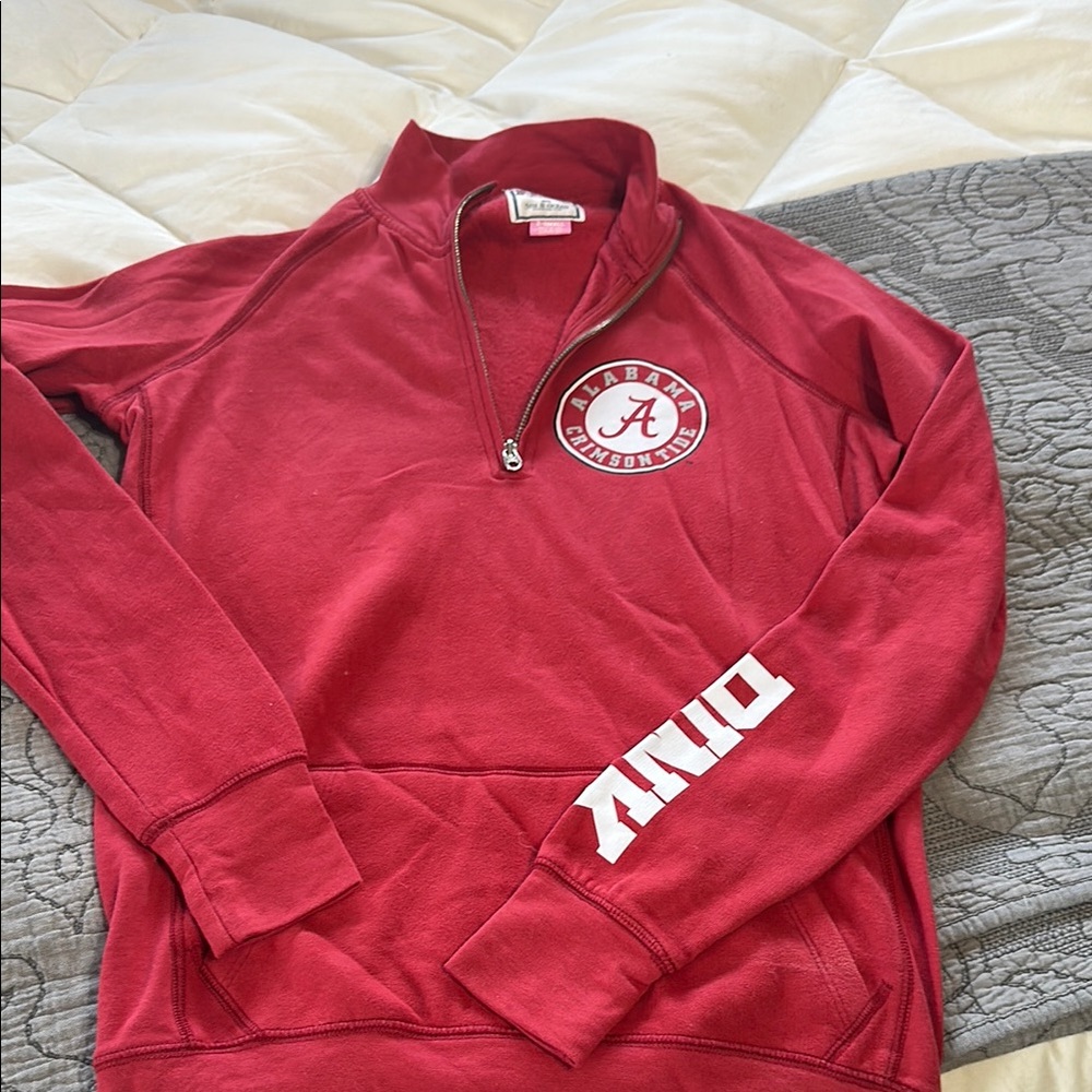 Nike  Crimson Quarter-Zip Sweater